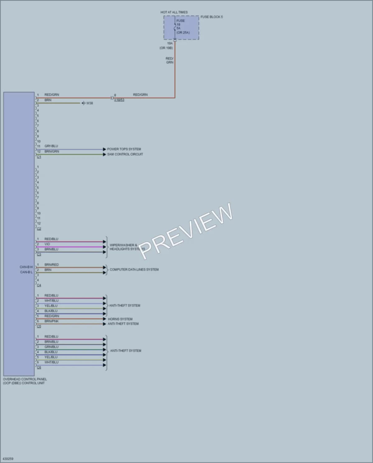 2014 MercedesBenz 3500Sprinter Body Control Modules wiring diagram preview
