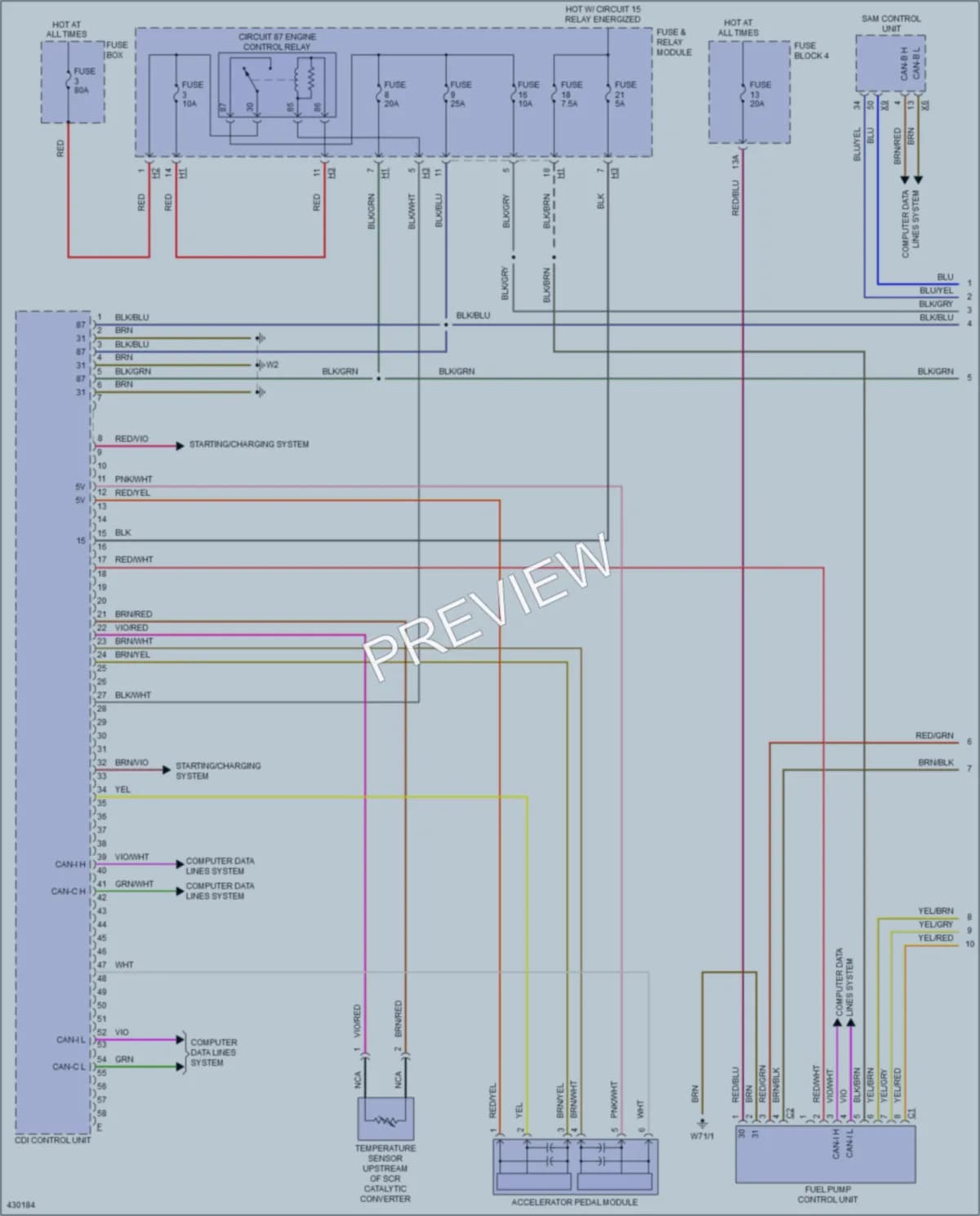 2014 MercedesBenz 3500Sprinter Engine Performance wiring diagram preview