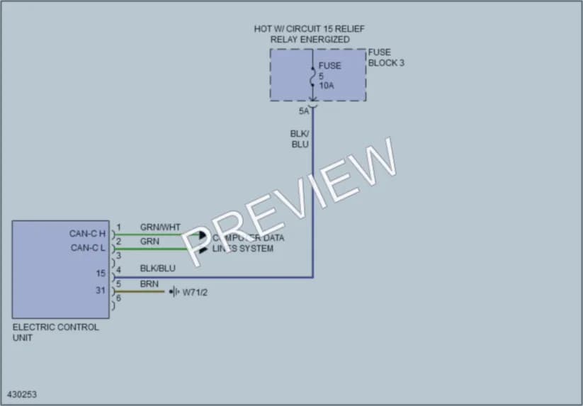 2014 MercedesBenz 3500Sprinter Transmission wiring diagram preview