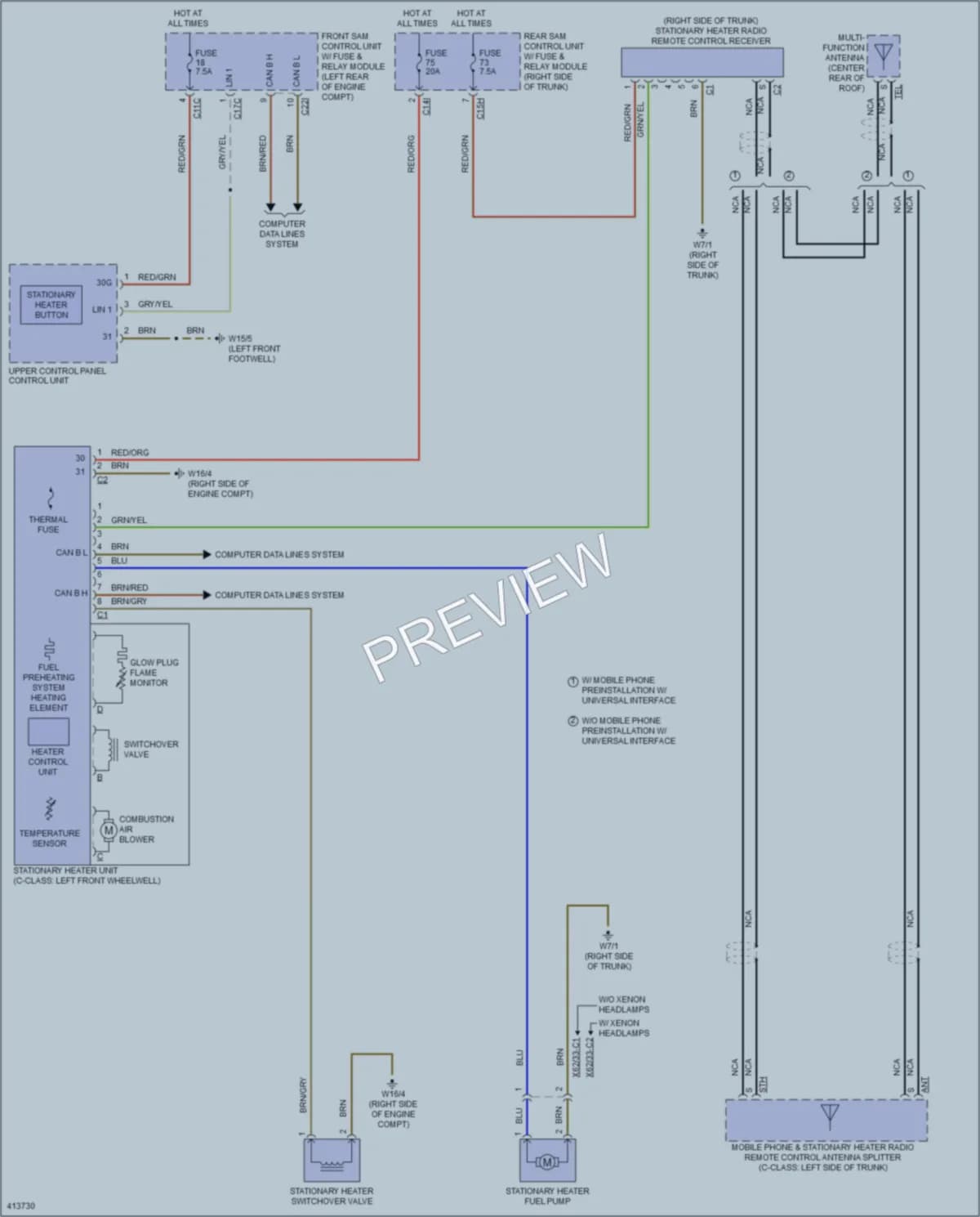 2014 MercedesBenz C250 Engine Accessories wiring diagram preview