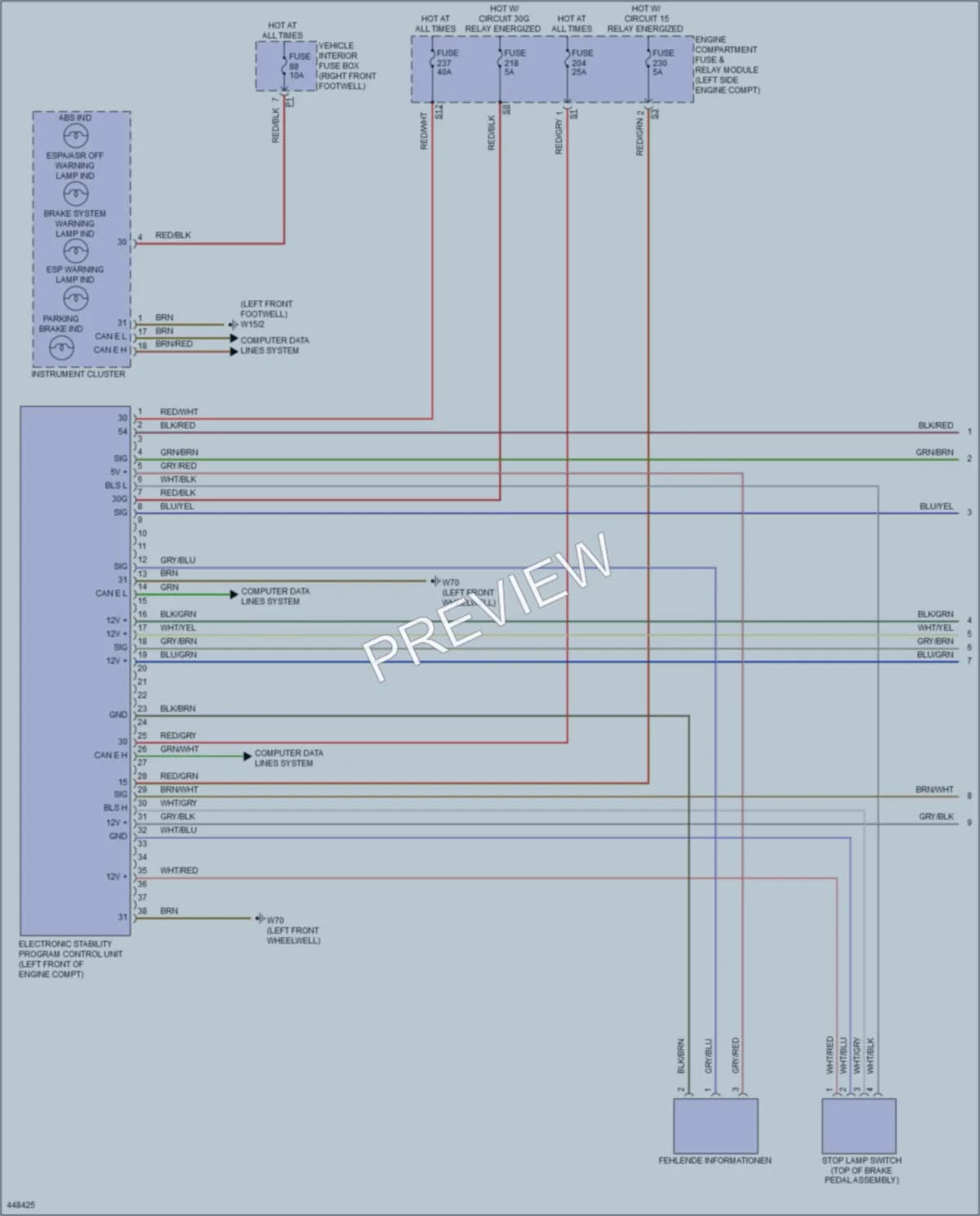 2014 MercedesBenz CLA250 Anti Lock Brakes wiring diagram preview