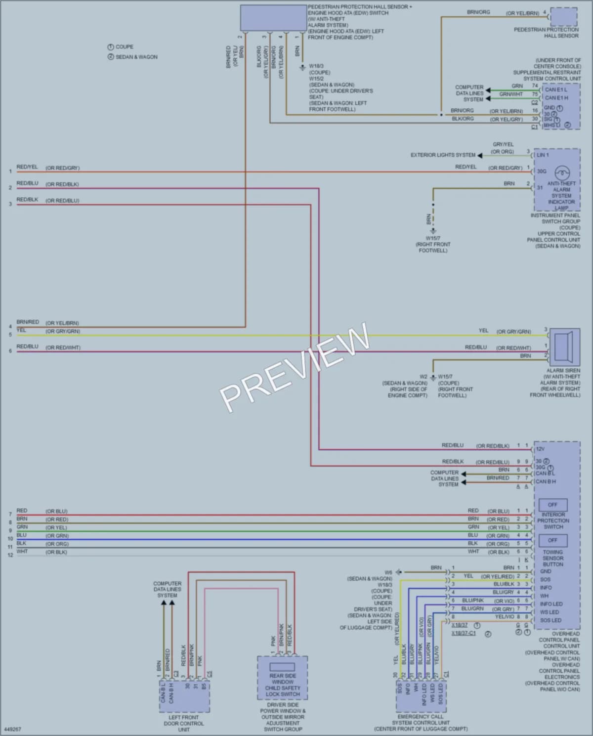 2014 MercedesBenz E250BLUETEC Anti Theft wiring diagram preview