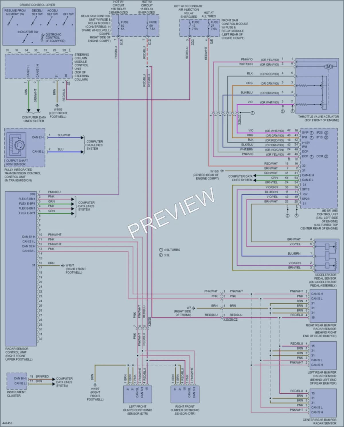 2014 MercedesBenz E350 Cruise Control wiring diagram preview