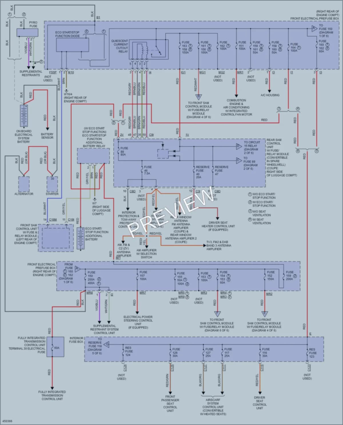 2014 MercedesBenz E350 Power Distribution wiring diagram preview