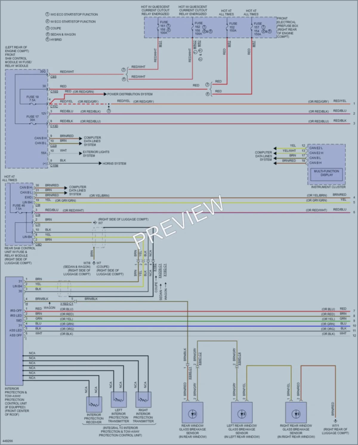 2014 MercedesBenz E400HYBRID Anti Theft wiring diagram preview