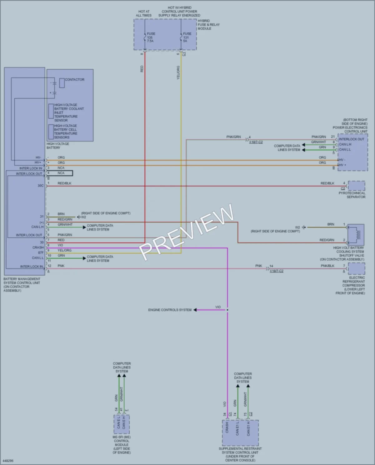 2014 MercedesBenz E400HYBRID Starting Charging wiring diagram preview