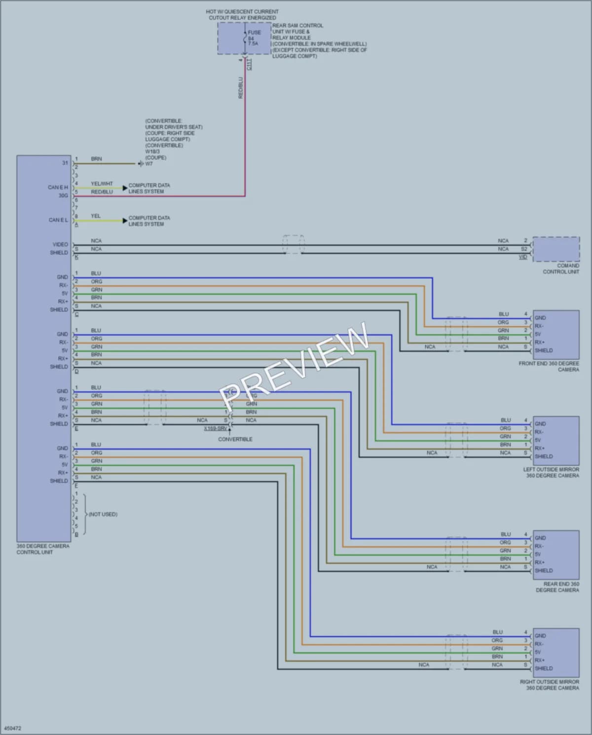 2014 MercedesBenz E550 Navigation wiring diagram preview