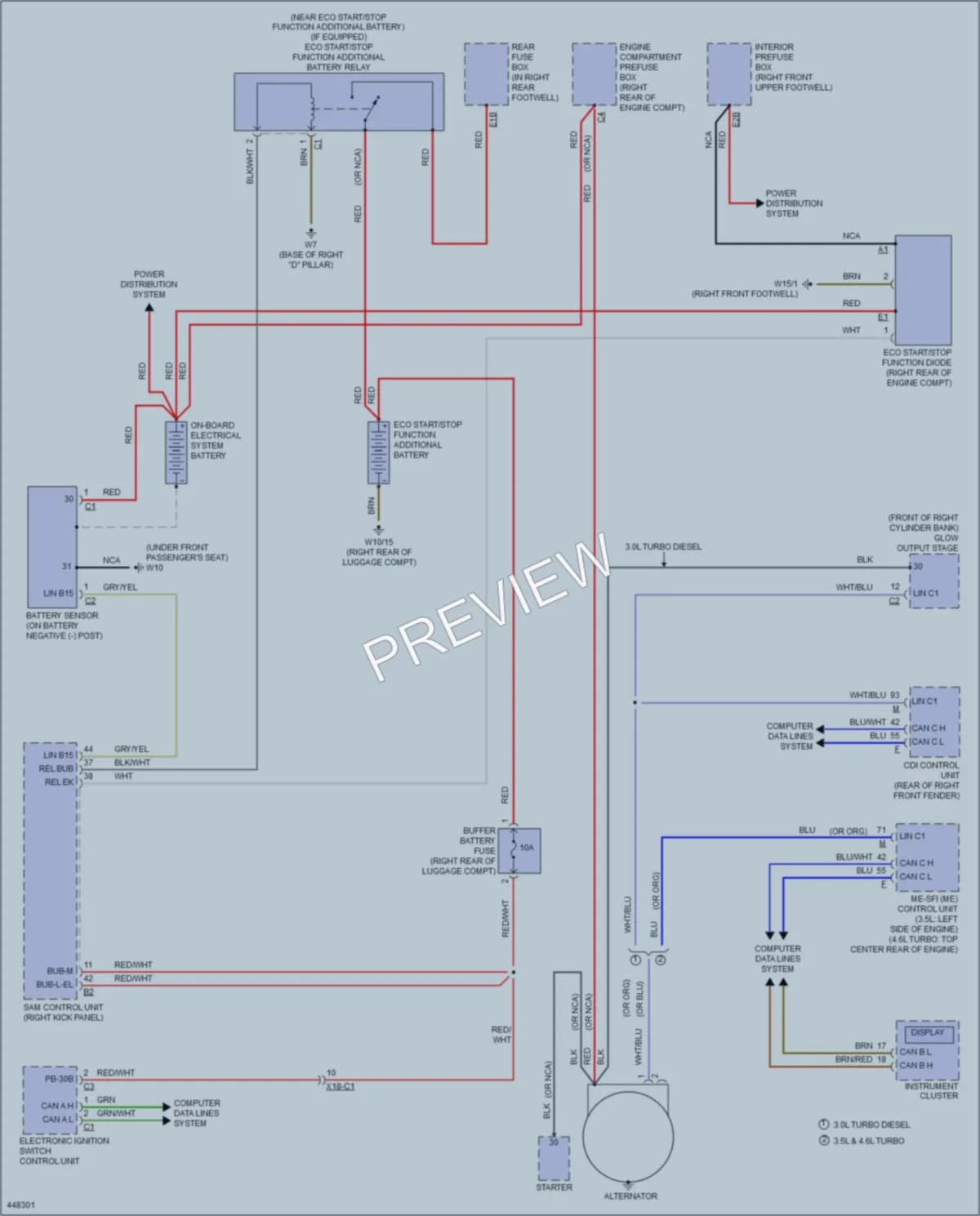 2014 MercedesBenz GL350BLUETEC Starting Charging wiring diagram preview
