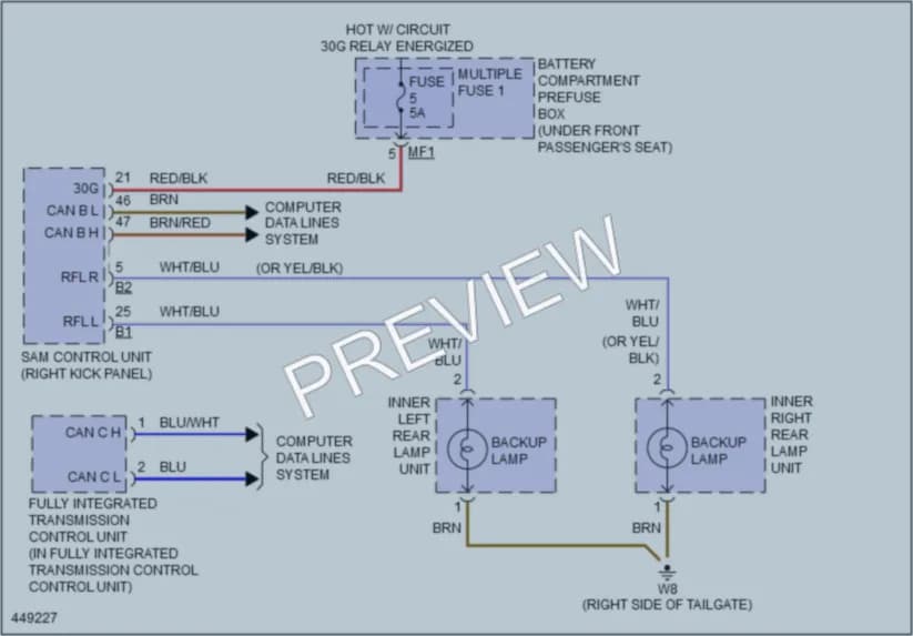 2014 MercedesBenz GL450 Exterior Lights wiring diagram preview