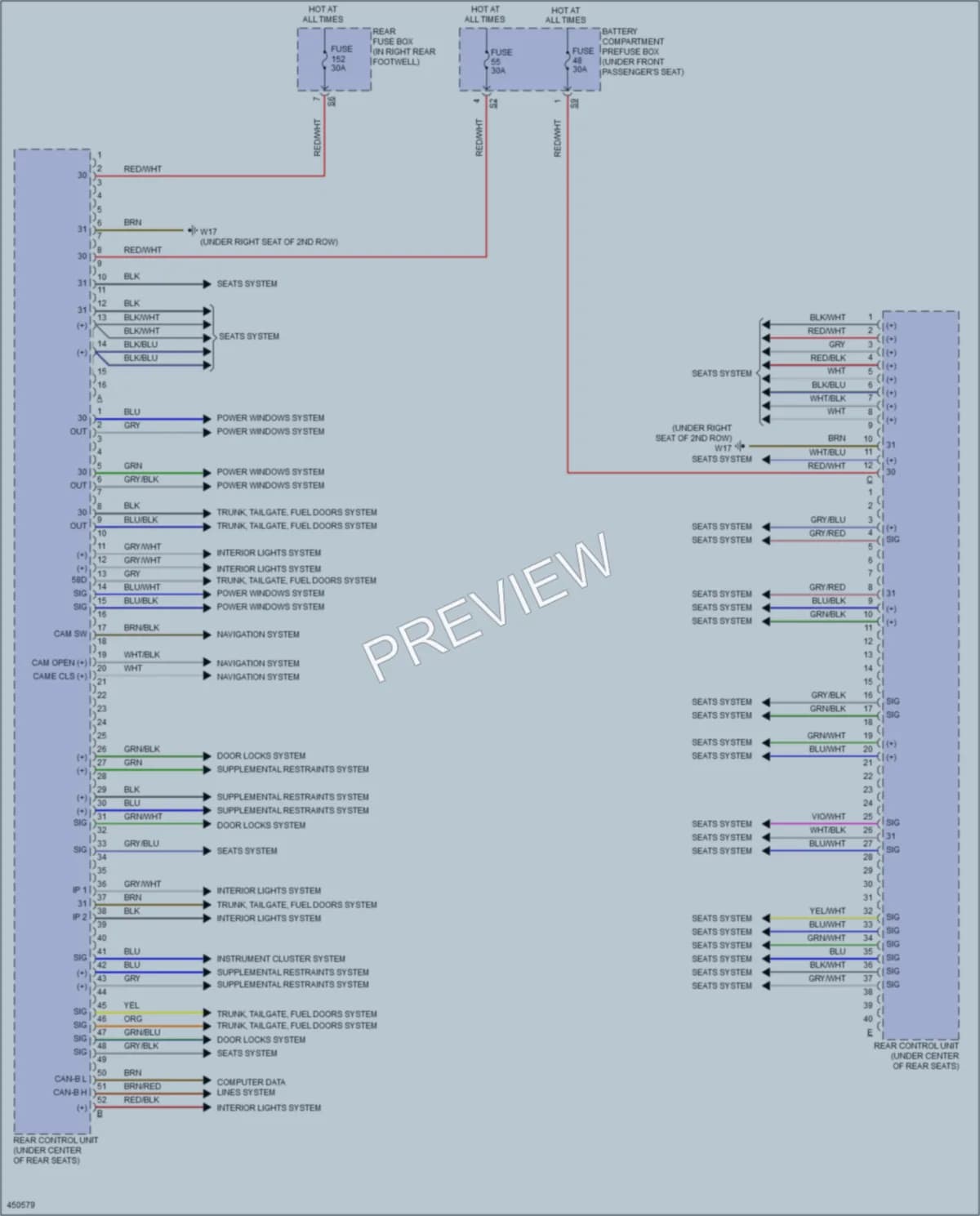 2014 MercedesBenz GL550 Body Control Modules wiring diagram preview