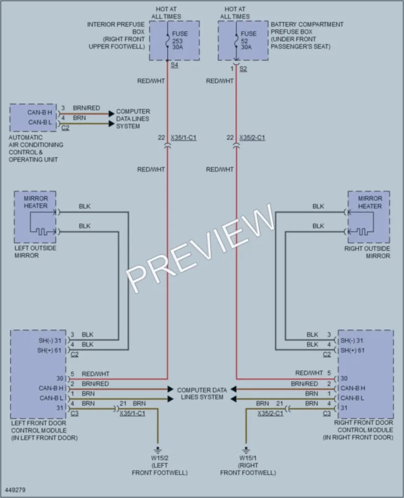 2014 MercedesBenz GL550 Defoggers wiring diagram preview