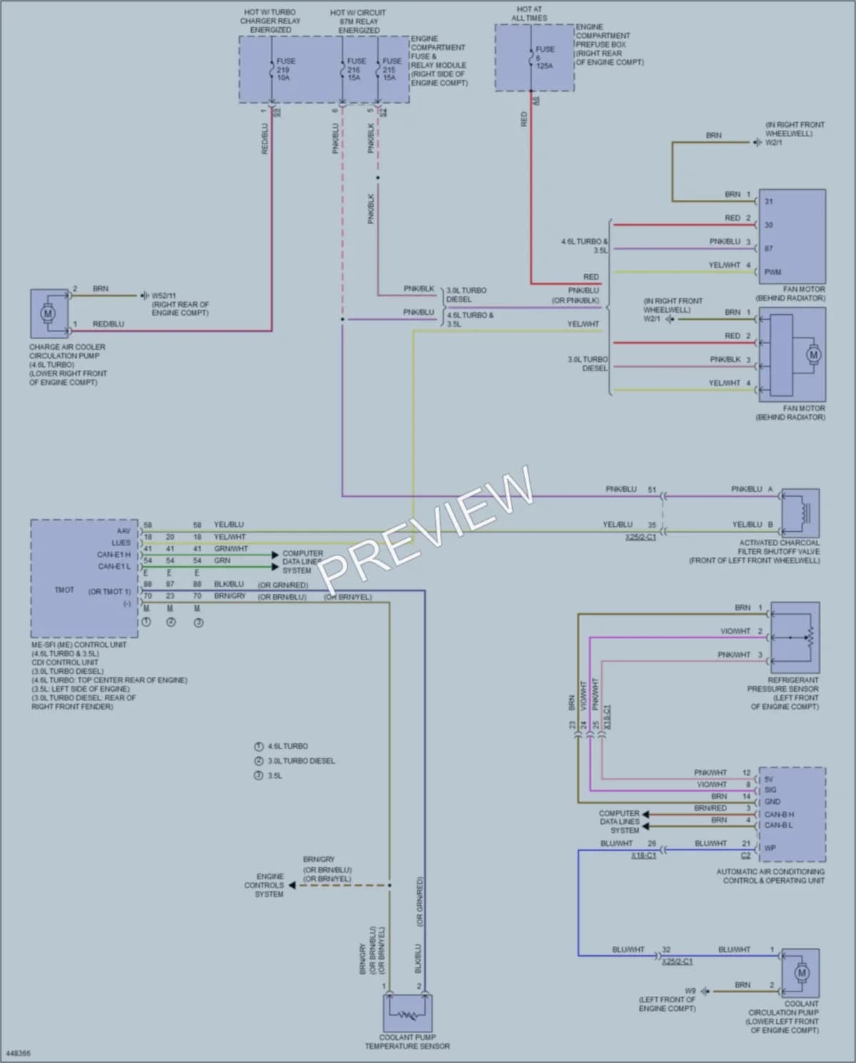 2014 MercedesBenz ML350BLUETEC Cooling Fan wiring diagram preview