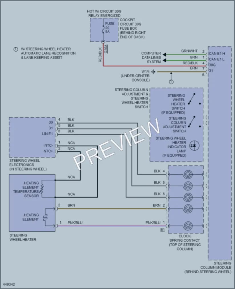 2014 MercedesBenz ML350BLUETEC Power Seats wiring diagram preview