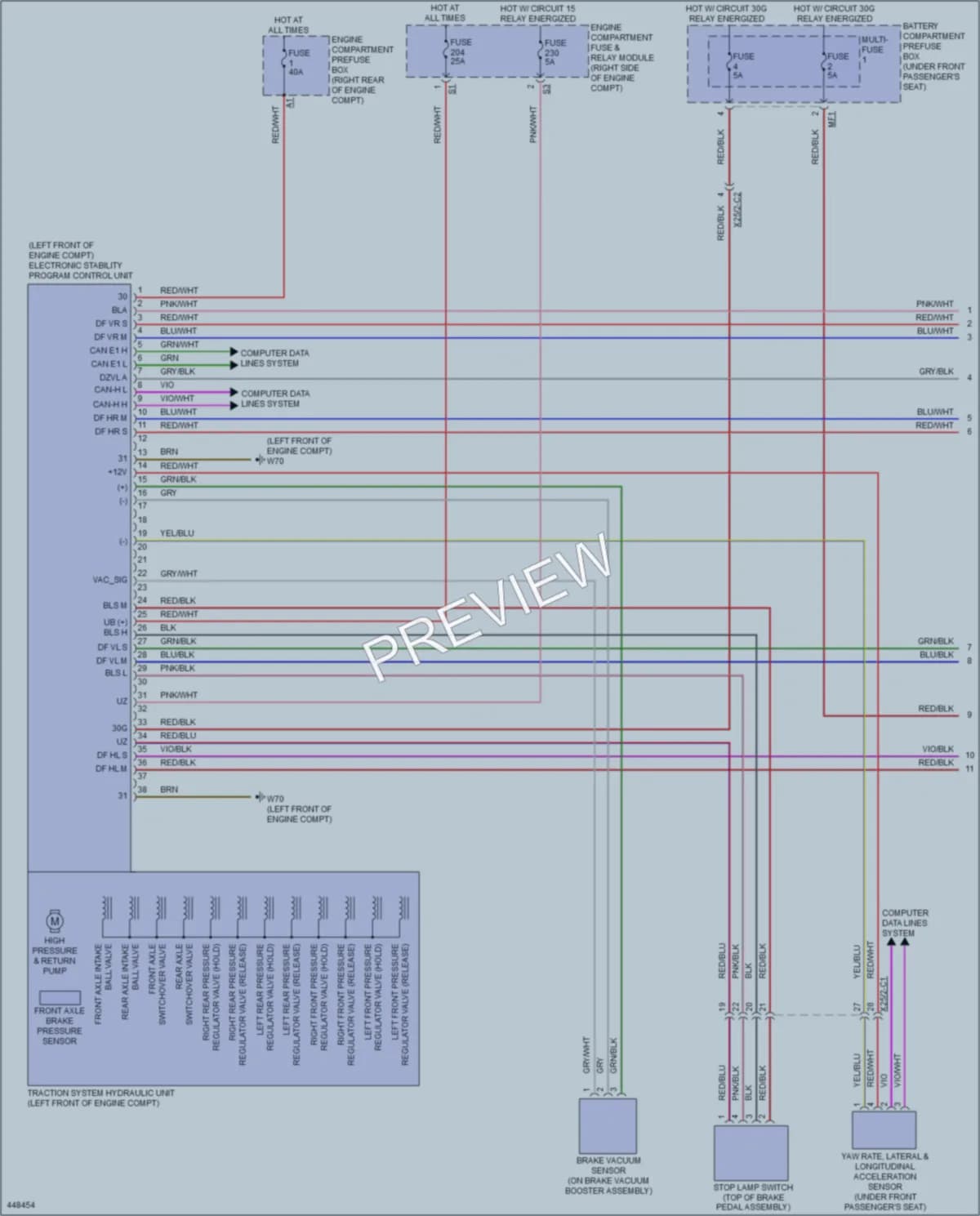 2014 MercedesBenz ML550 Anti Lock Brakes wiring diagram preview