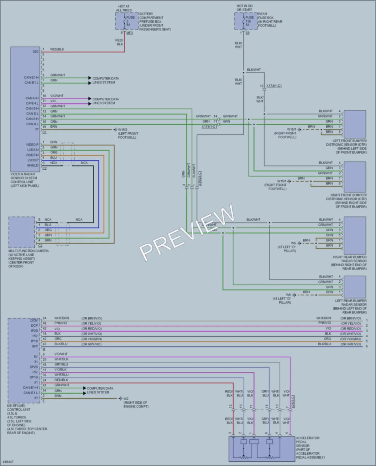 2014 MercedesBenz ML550 Cruise Control wiring diagram preview