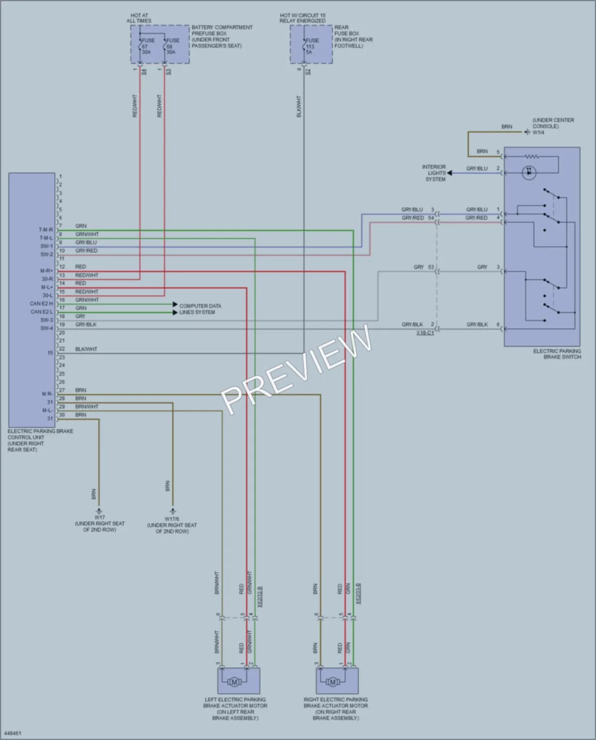 2014 MercedesBenz ML550 Shift Interlock wiring diagram preview