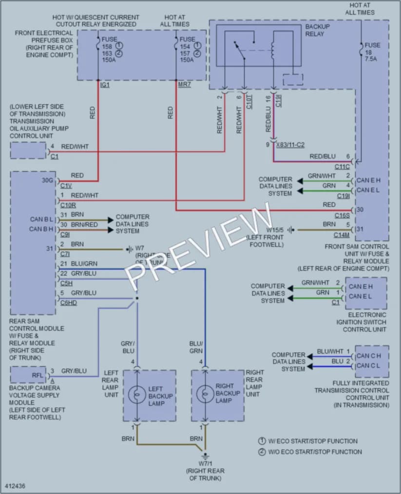 2014 MercedesBenz S550 Exterior Lights wiring diagram preview