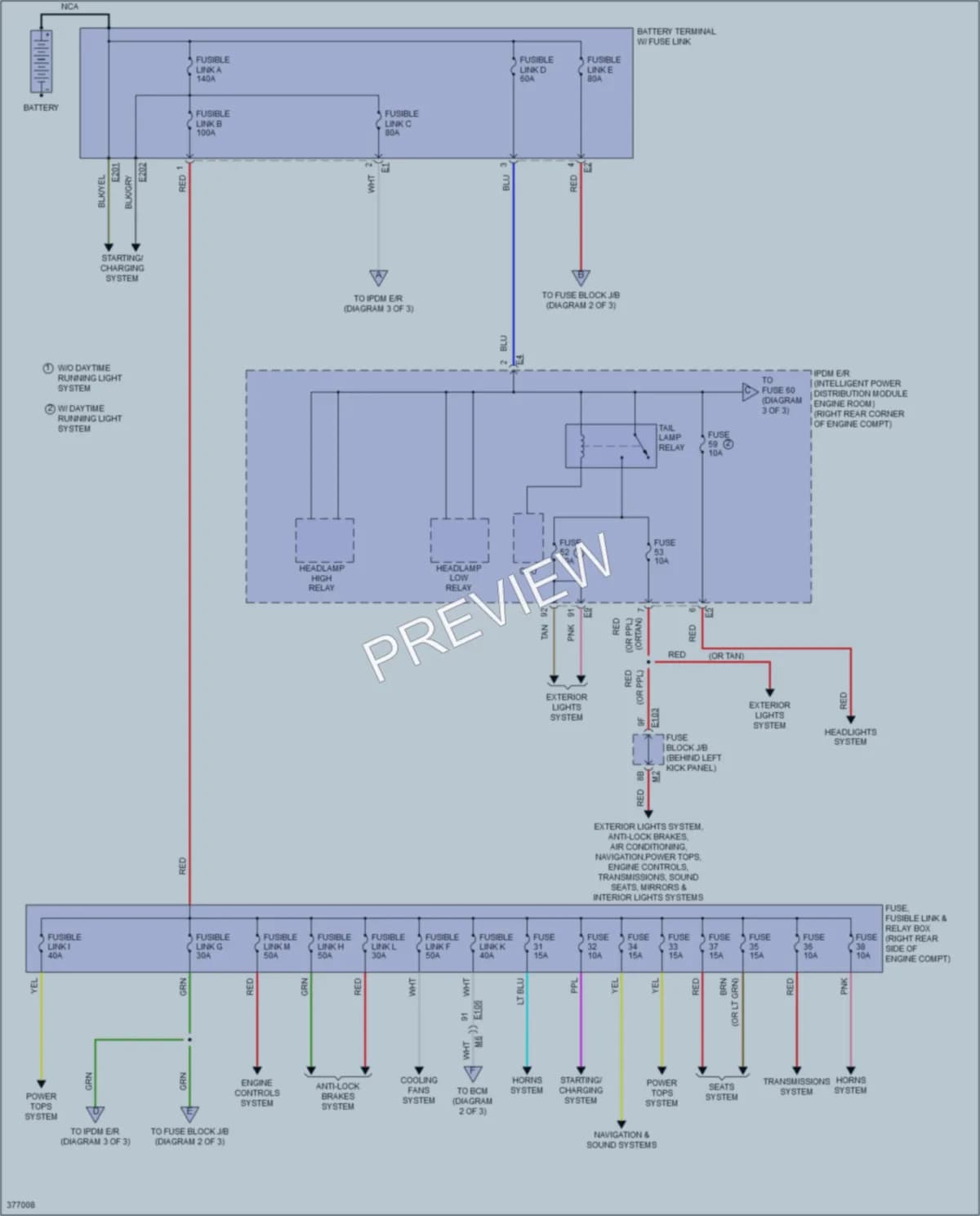 2014 Nissan 370Z Power Distribution wiring diagram preview