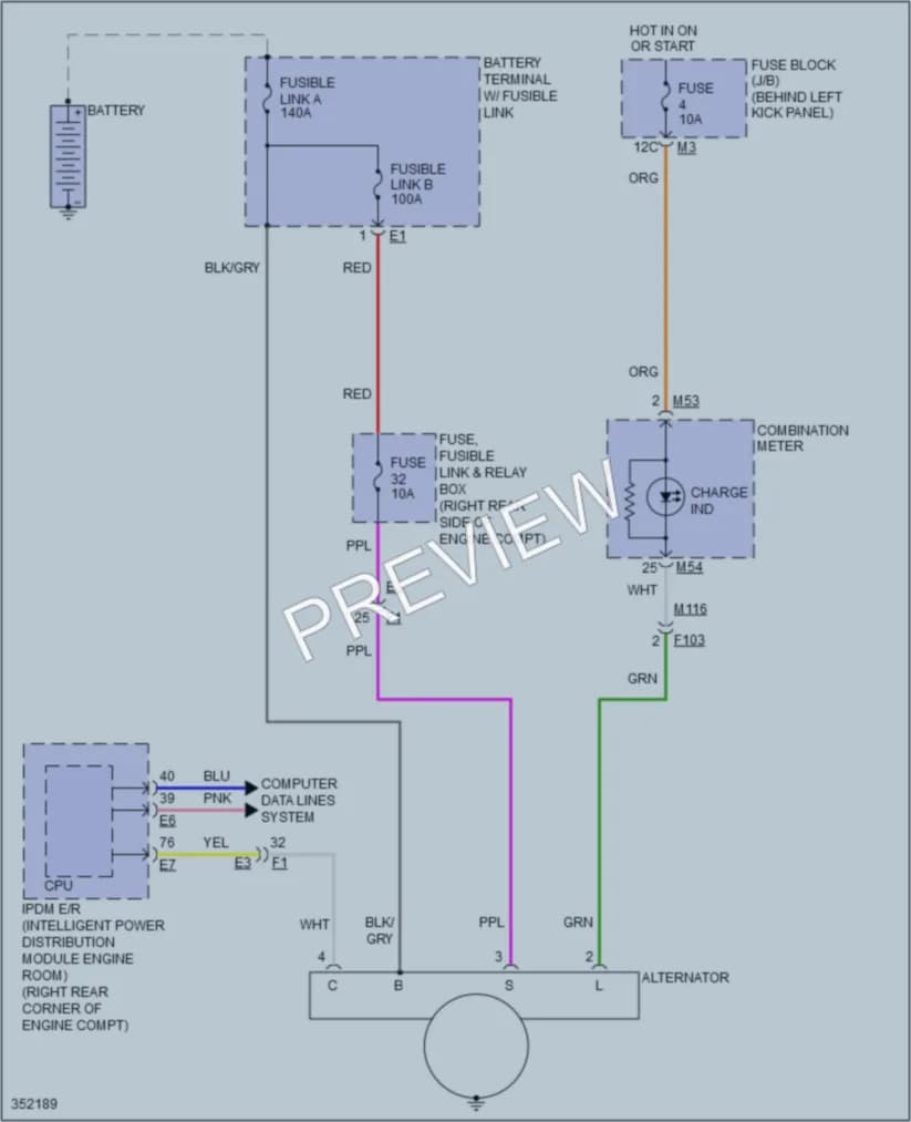 2014 Nissan 370Z Starting Charging wiring diagram preview
