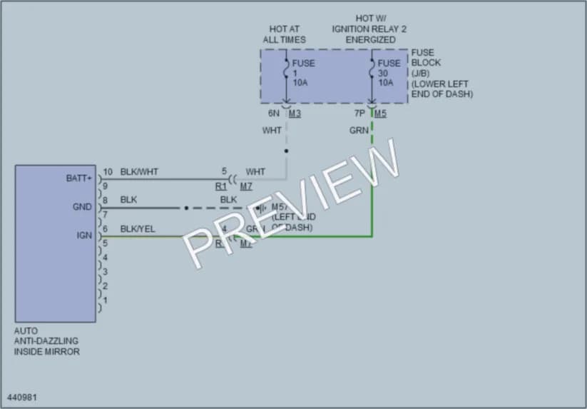 2014 Nissan Altima Power Mirrors wiring diagram preview