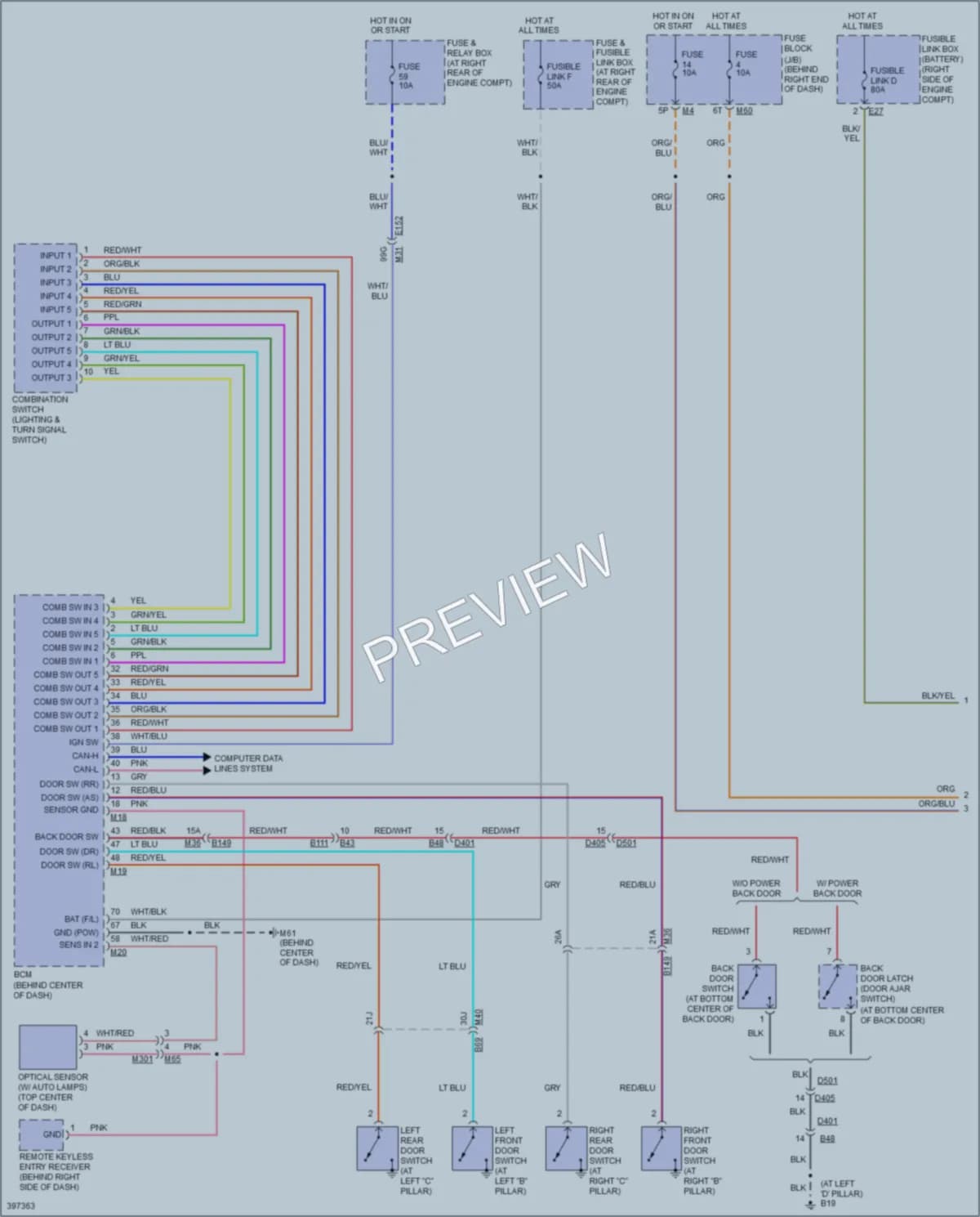 2014 Nissan Armada Headlights wiring diagram preview