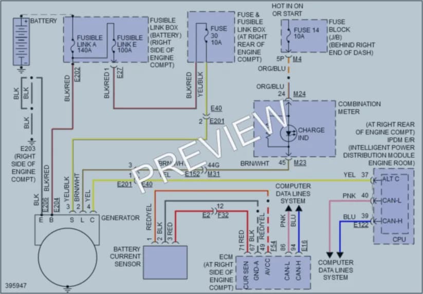 2014 Nissan Armada Starting Charging wiring diagram preview