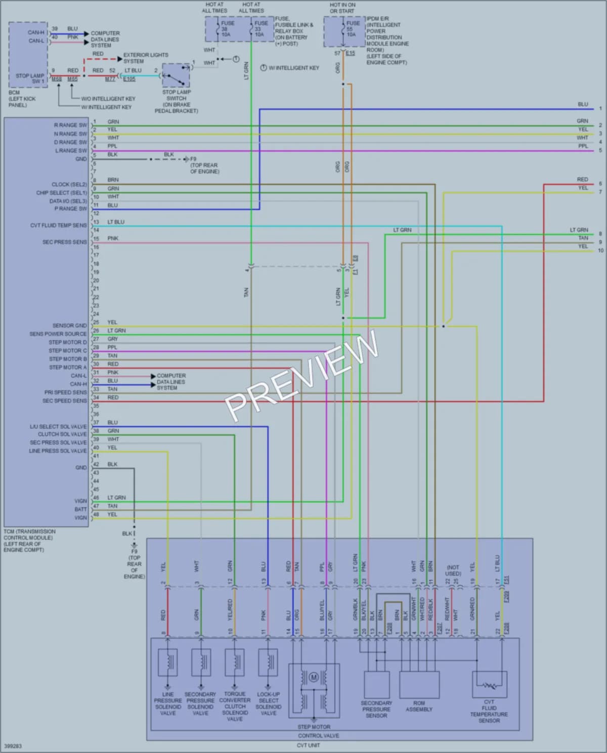 2014 Nissan JUKE Transmission wiring diagram preview