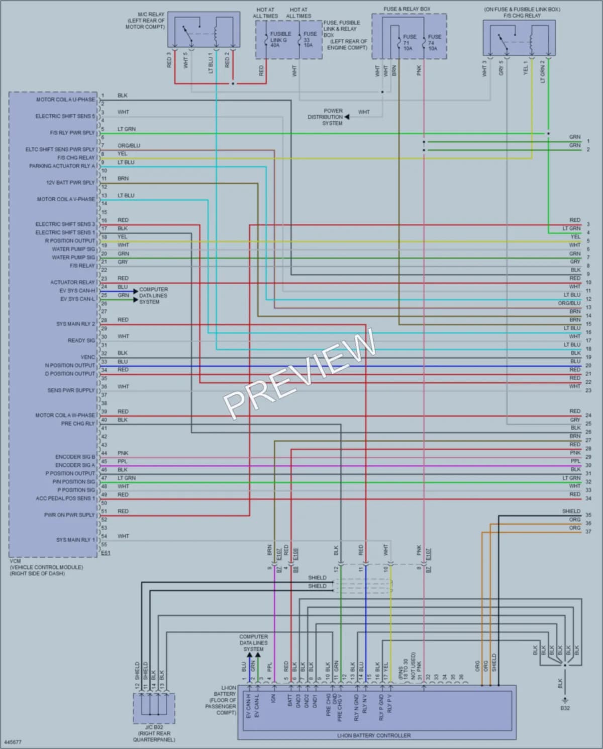 2014 Nissan LEAF Engine Performance wiring diagram preview