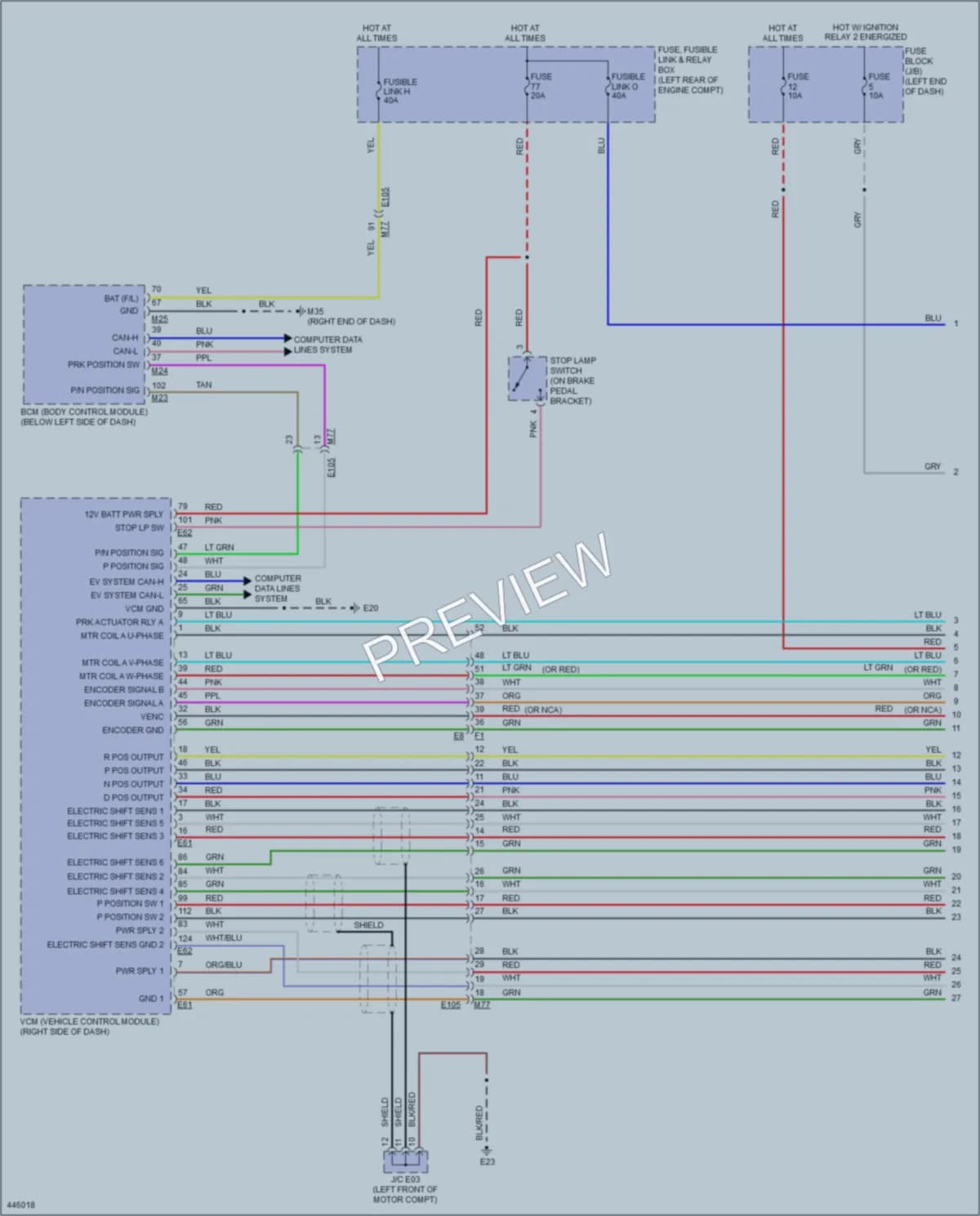 2014 Nissan LEAF Transmission wiring diagram preview
