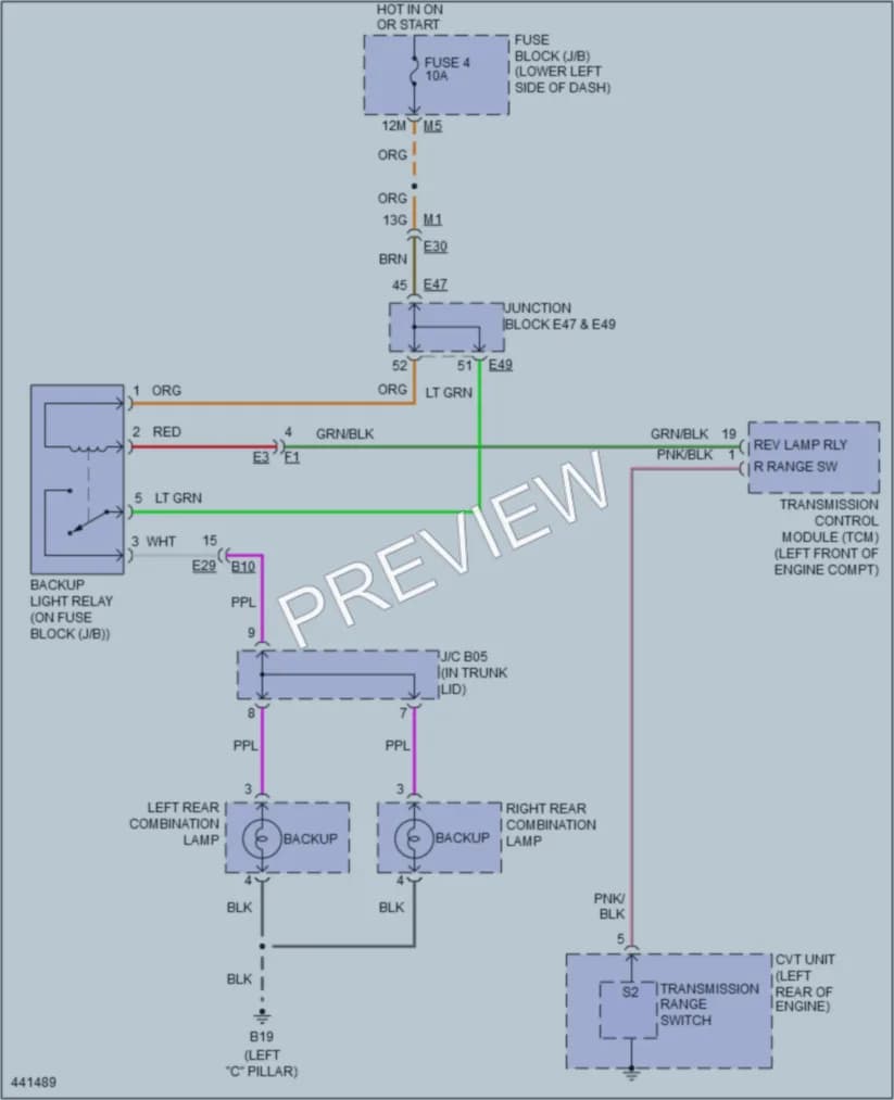 2014 Nissan Maxima Exterior Lights wiring diagram preview