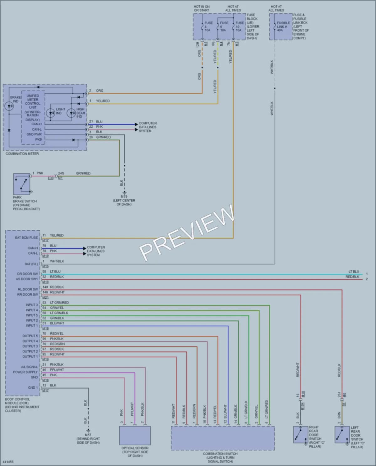 2014 Nissan Maxima Headlights wiring diagram preview