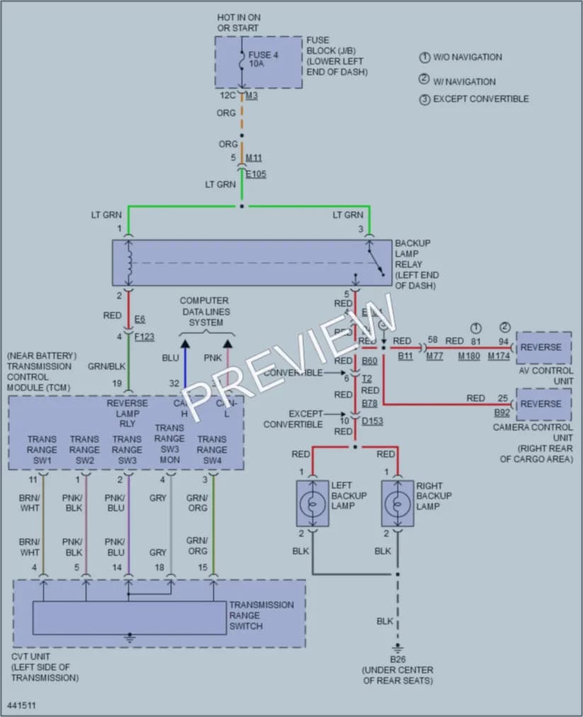 2014 Nissan Murano Exterior Lights wiring diagram preview