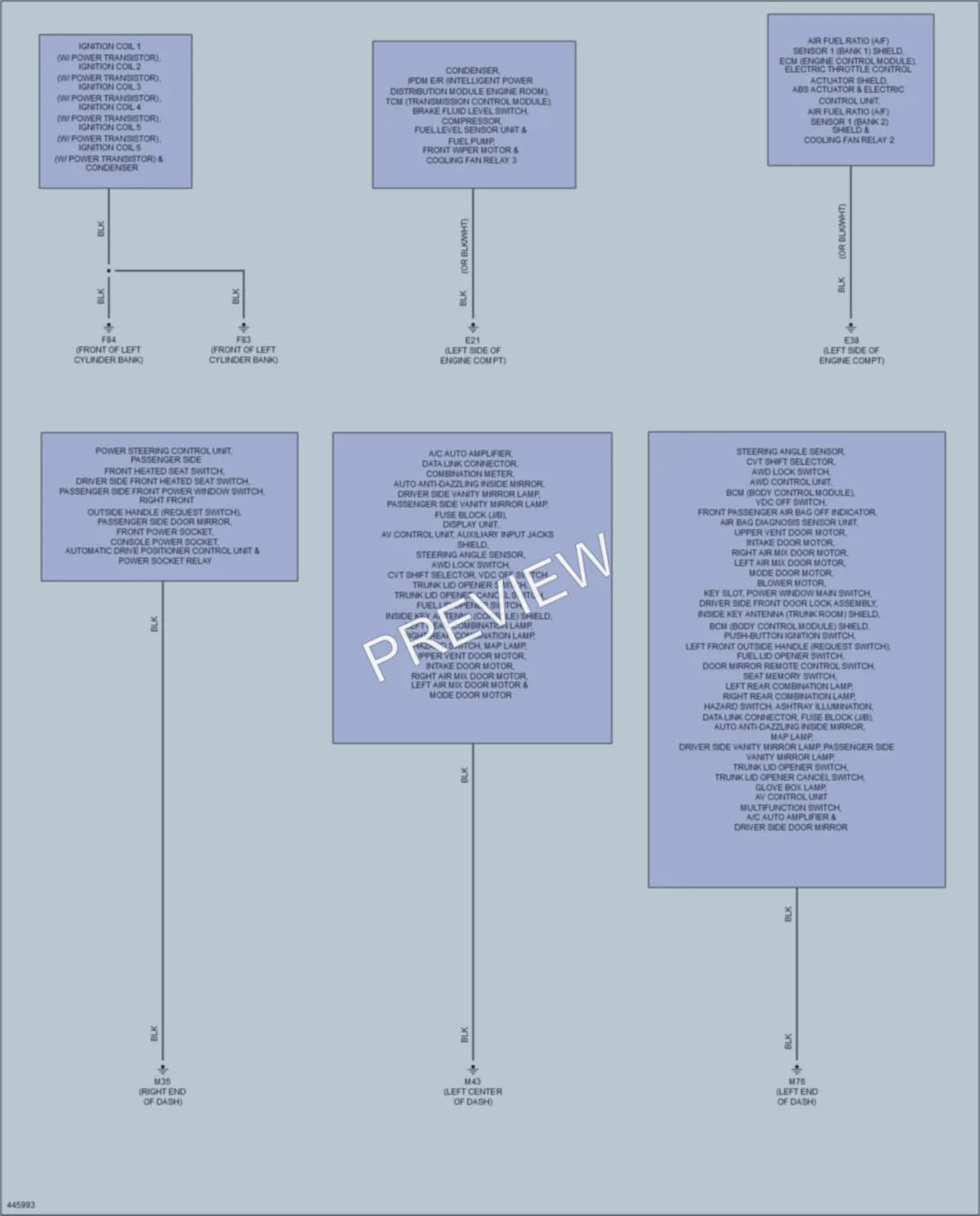2014 Nissan Murano Ground Distribution wiring diagram preview