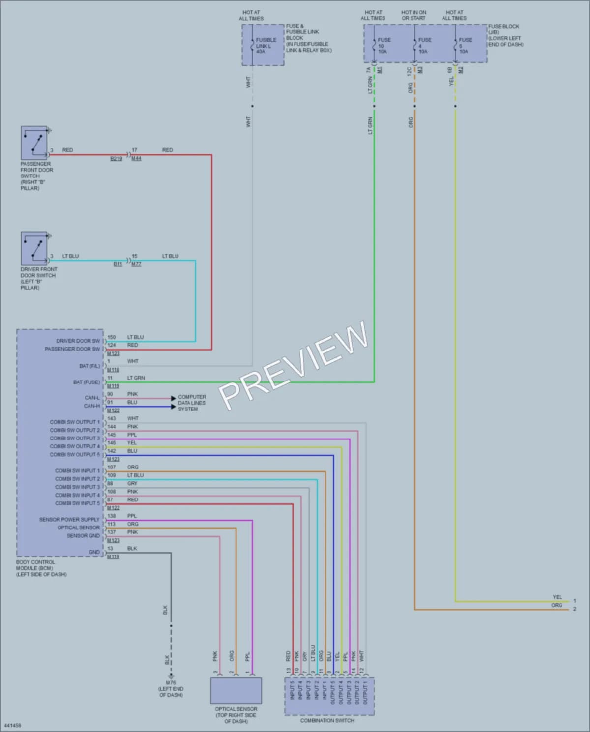 2014 Nissan Murano Headlights wiring diagram preview