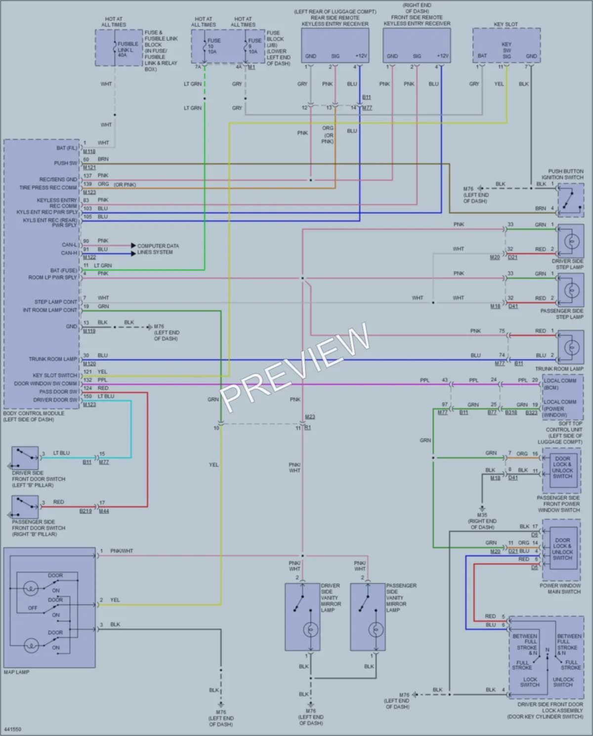 2014 Nissan Murano Interior Lights wiring diagram preview