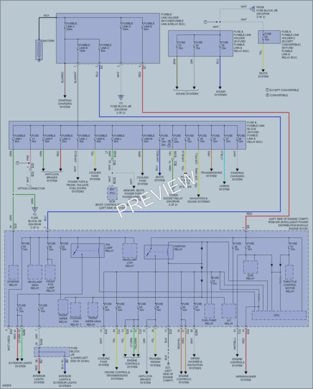 2014 Nissan Murano Power Distribution wiring diagram preview