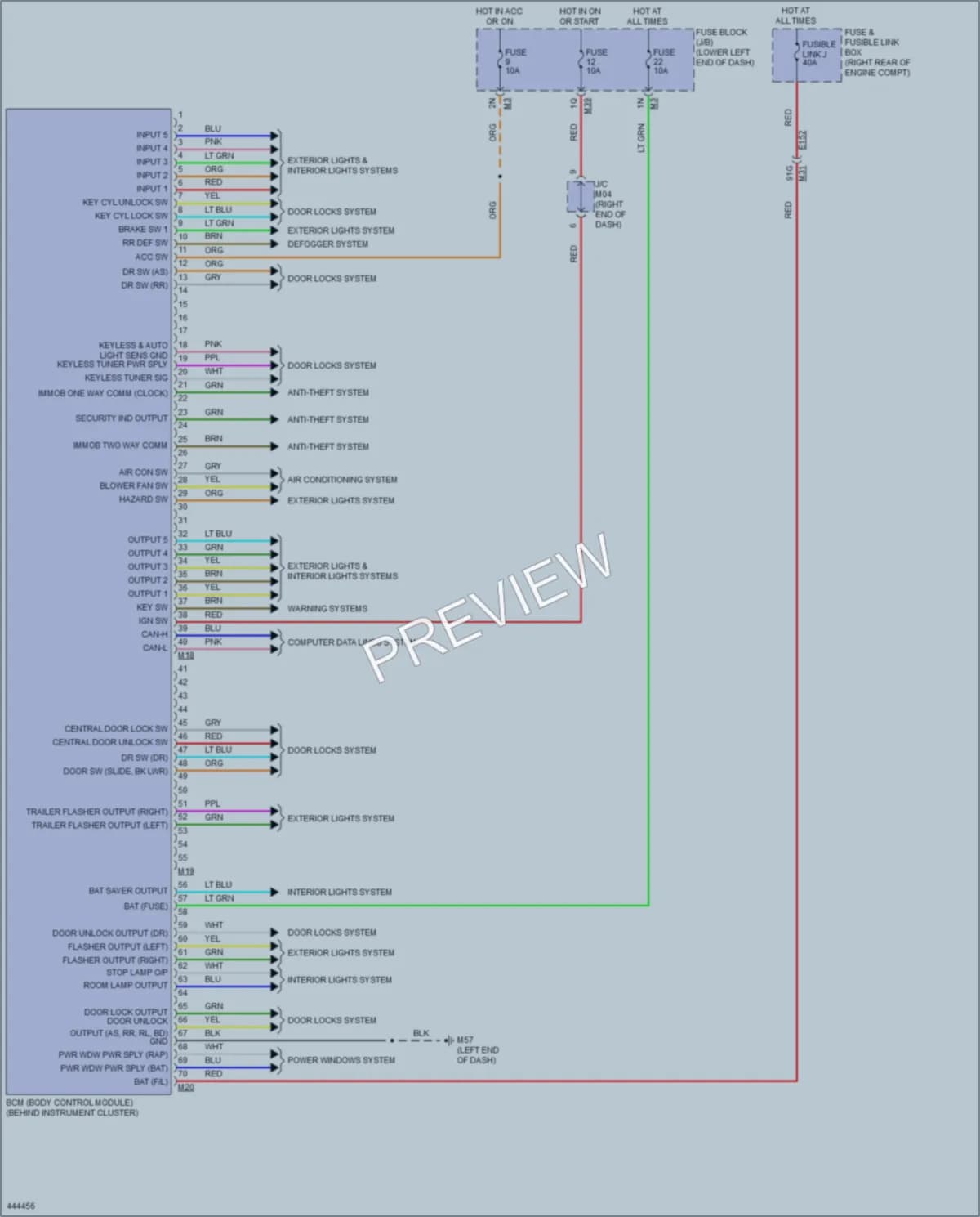 2014 Nissan NV1500 Body Control Modules wiring diagram preview