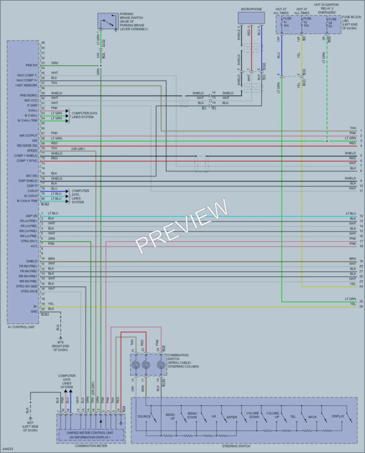 2014 Nissan Pathfinder Navigation wiring diagram preview