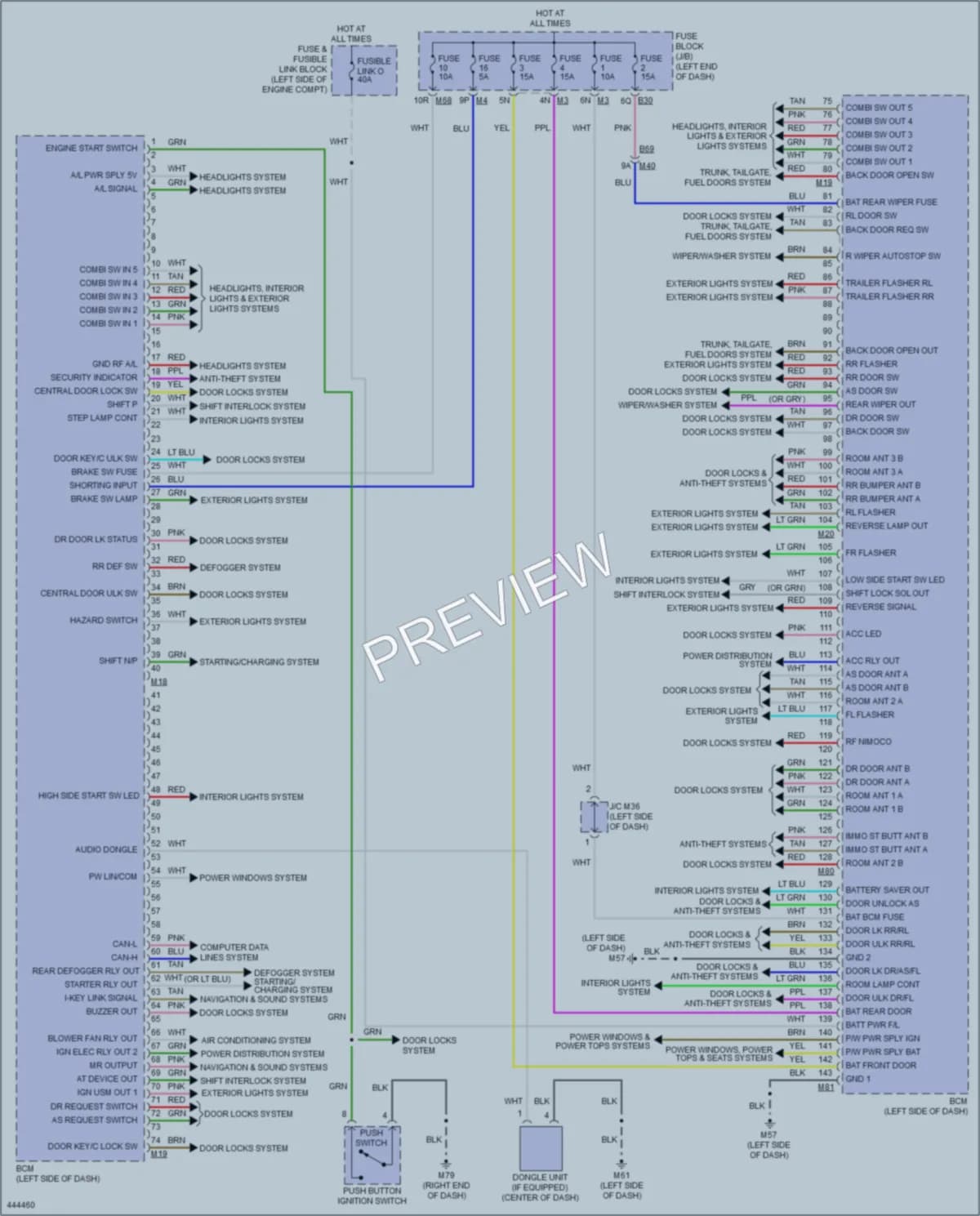 2014 Nissan PathfinderHybrid Body Control Modules wiring diagram preview