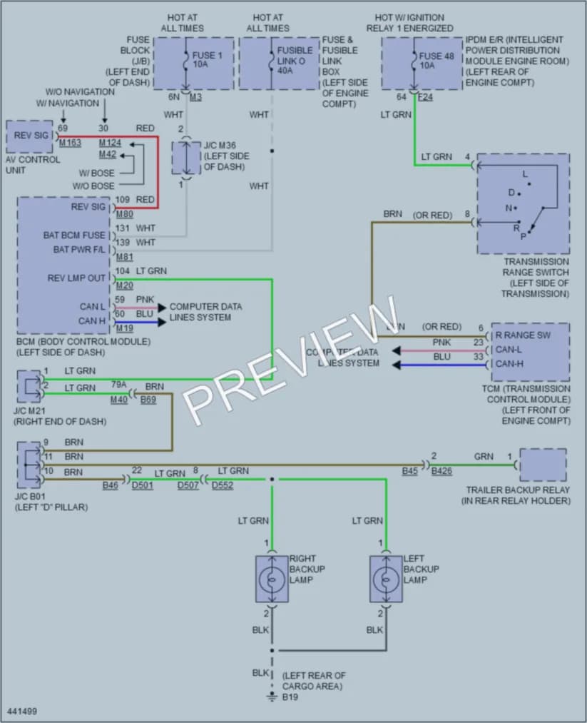 2014 Nissan PathfinderHybrid Exterior Lights wiring diagram preview