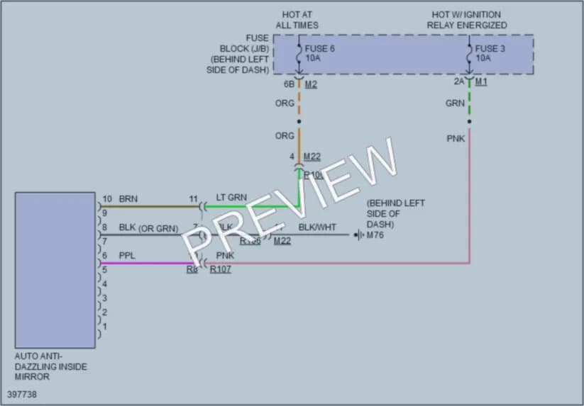 2014 Nissan Quest Power Mirrors wiring diagram preview