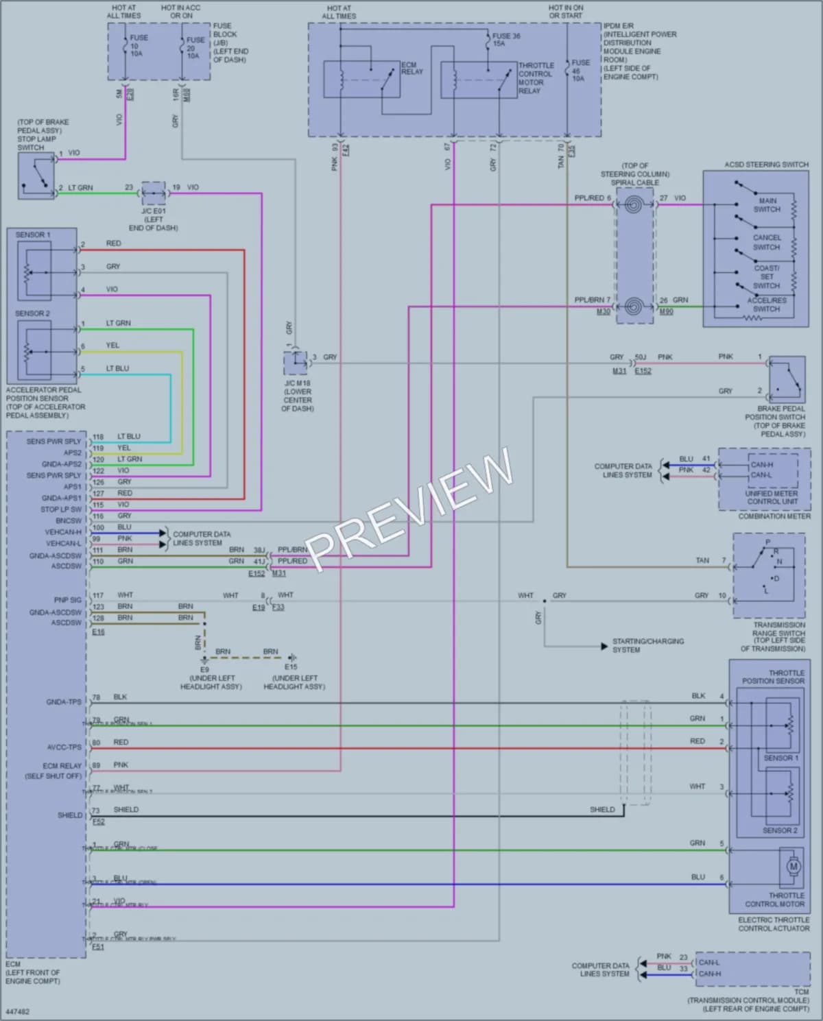 2014 Nissan Rogue Cruise Control wiring diagram preview