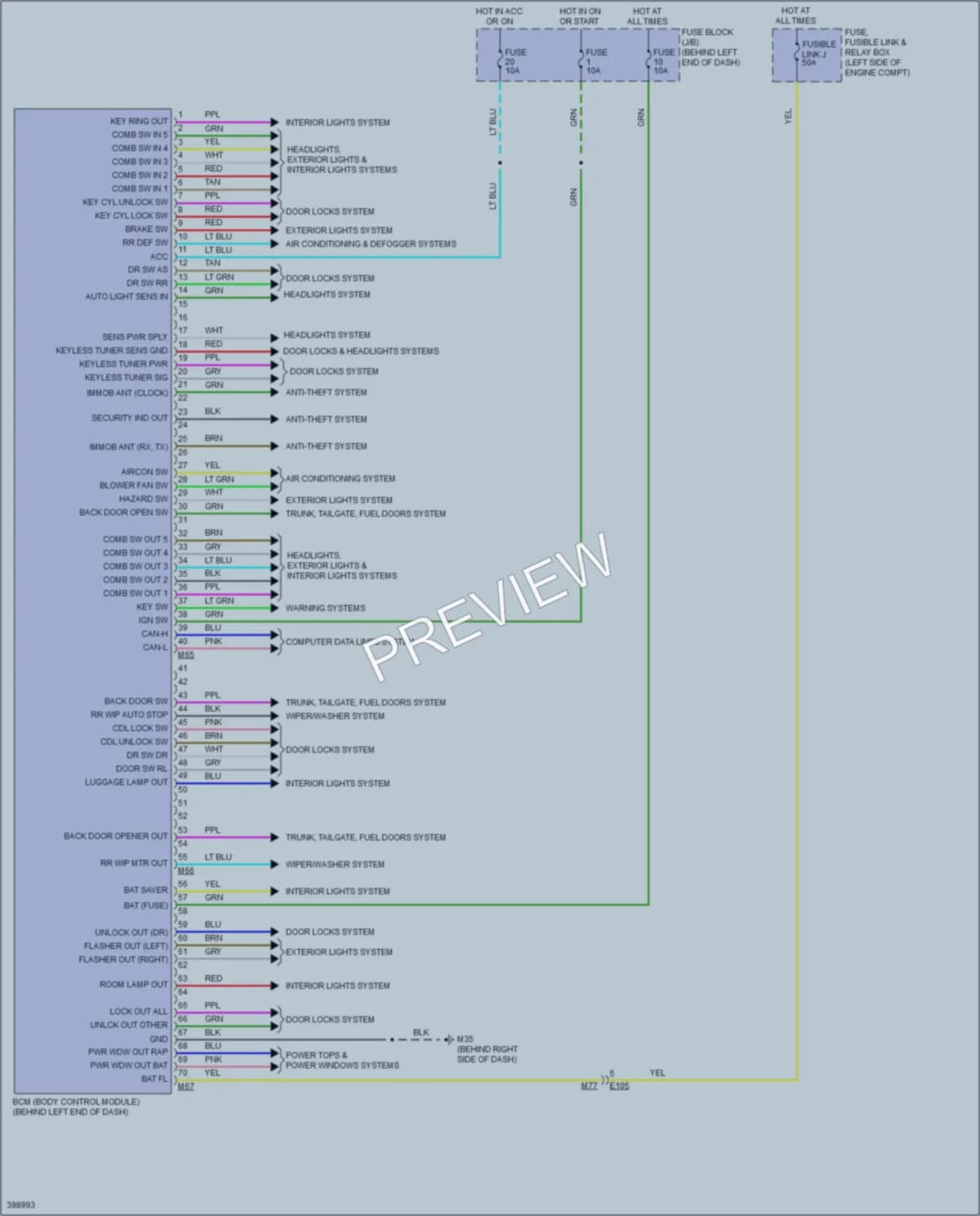 2014 Nissan RogueSelect Body Control Modules wiring diagram preview