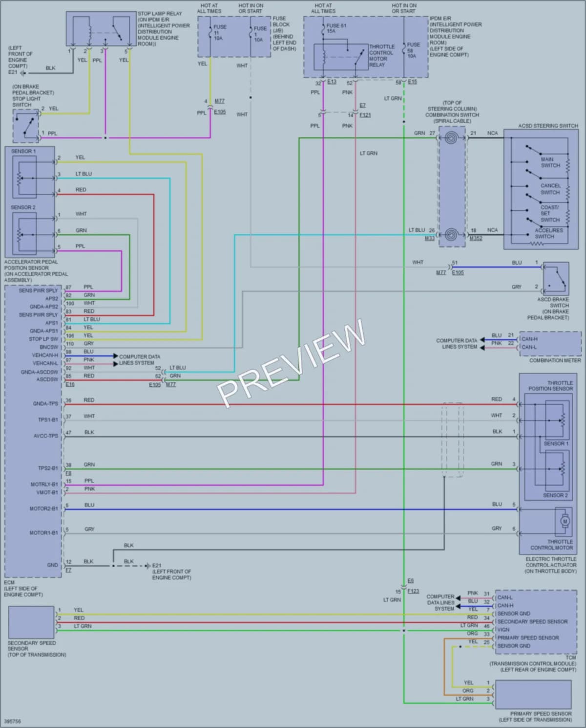 2014 Nissan RogueSelect Cruise Control wiring diagram preview