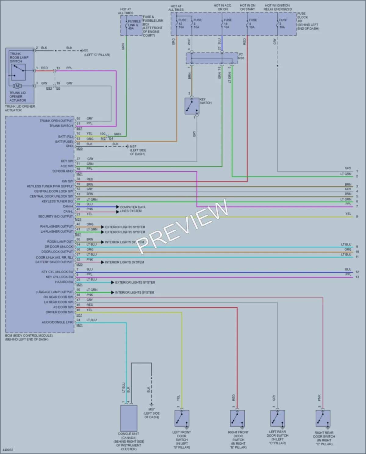 2014 Nissan Sentra Anti Theft wiring diagram preview