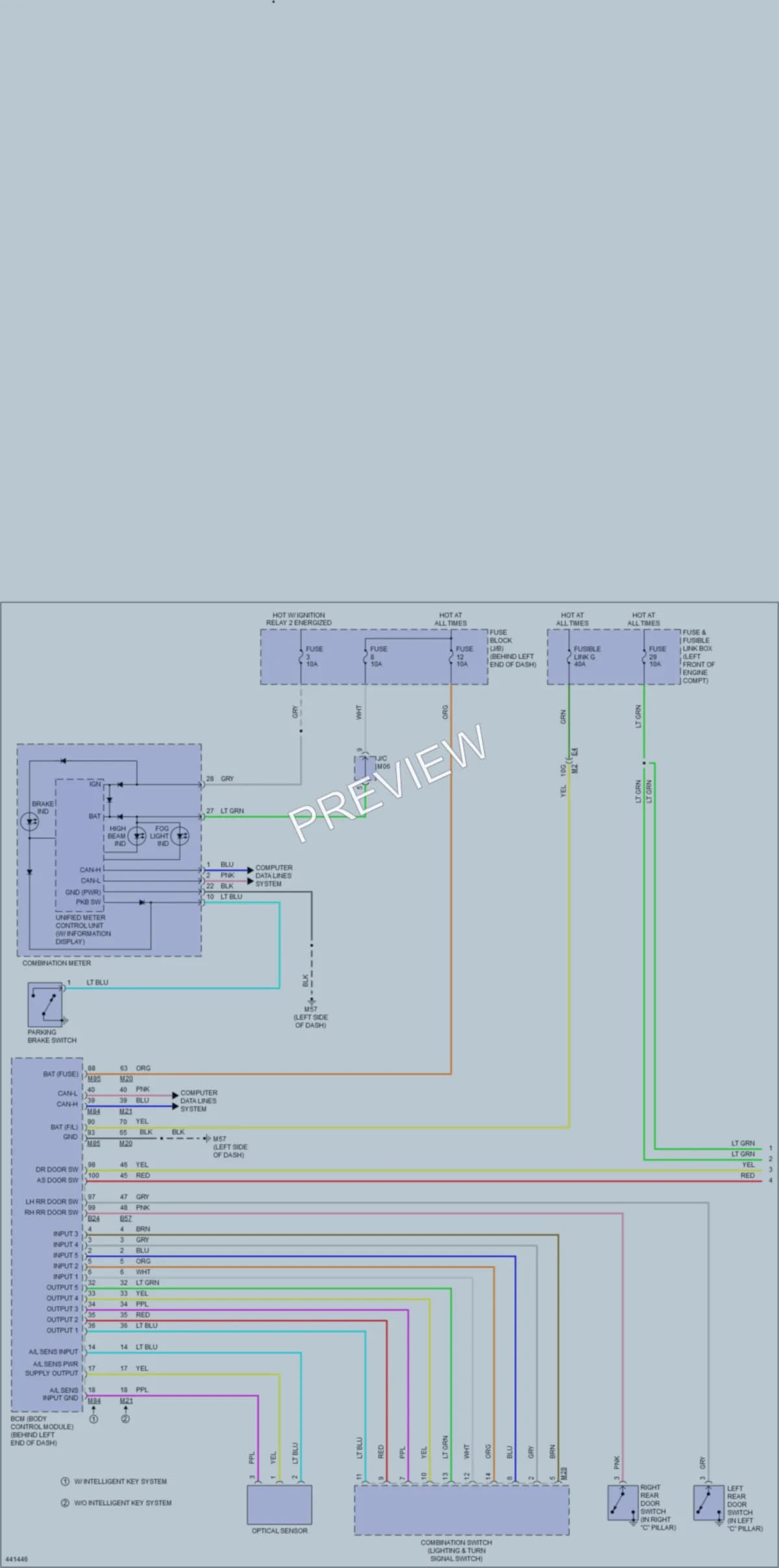 2014 Nissan Sentra Headlights wiring diagram preview
