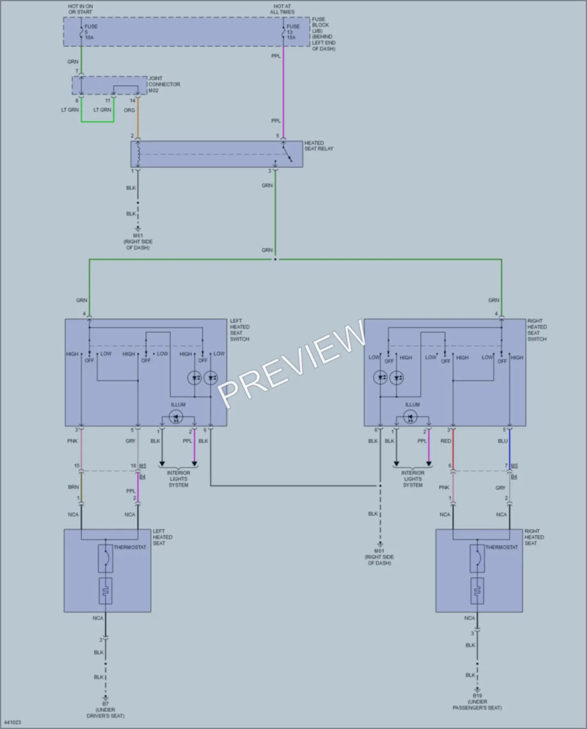 2014 Nissan Sentra Power Seats wiring diagram preview