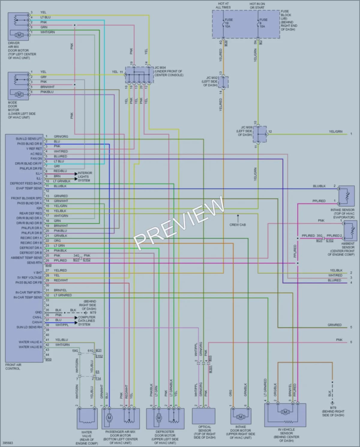 2014 Nissan Titan Air Conditioning wiring diagram preview