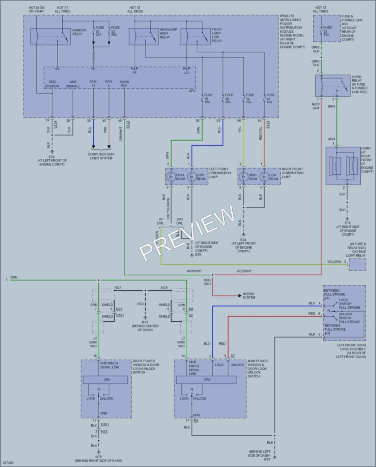 2014 Nissan Titan Anti Theft wiring diagram preview