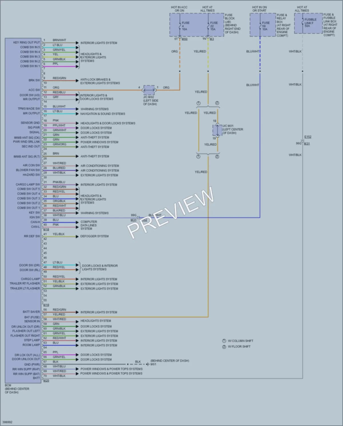2014 Nissan Titan Body Control Modules wiring diagram preview